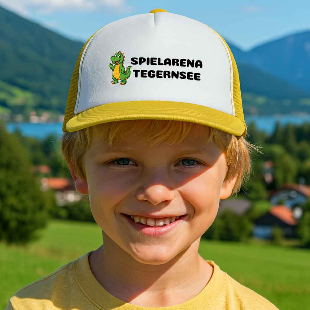 Dino Trucker Cap Kids gelb